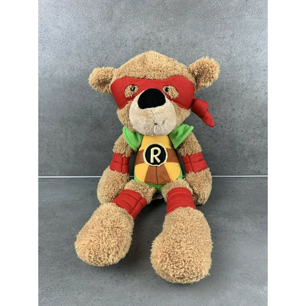 Teenage Mutant Ninja Turtles TMNT Raphael Fuzzy Bear 15" 2016 Nickelodeon Plush